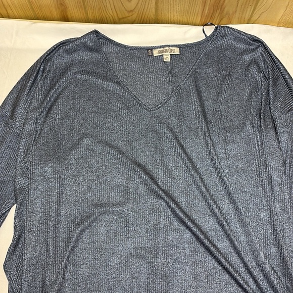 Jennifer Lopez Gray and Blue Shimmer Tunic - Picture 6 of 7